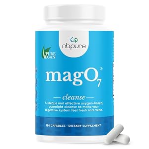 nbpure MagO7 Limpieza Natural del Colon y Desintoxicación (180 Cápsulas)