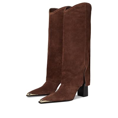 SCHUTZ Womens Raffaela Up Cloak, Root Brown, 9.5, Medium