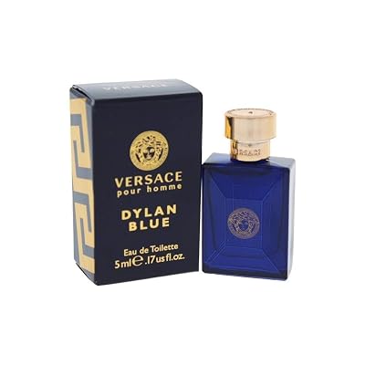 Versace Dylan Blue Mini Eau de Toilette Splash para Hombres, 0.17 Onza