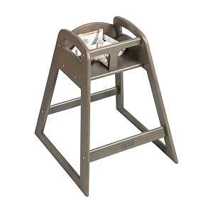 Silla Alta ECR4Kids ASATT, Silla para Niños Pequeños, Gris Lavado