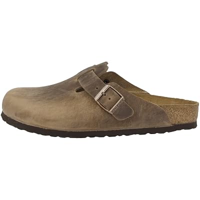 Birkenstock Clogs, Brown (Tabacco Brown), US 8-8.5 Unisex Little Kid
