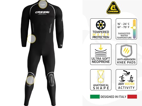Traje de Buceo Cressi de Neopreno 5 mm para Hombre, Balam 5 mm Man, 3X-Large