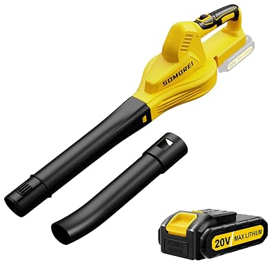 Soplador de Hojas Inalámbrico Operado por Batería: 20V Eléctrico Mini Portátil - Ligero