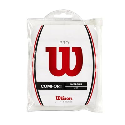 WILSON WRZ4016WH Overgrip Pro para Tenis 12-Pack, Blanco