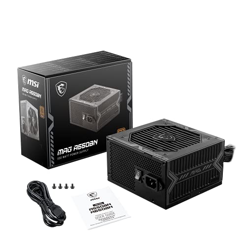 Fuente de Poder MSI MAG A550BN 550W 80 PLUS BRONZE PS1118