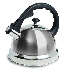 Tetera Silbadora de Acero Inoxidable Mr Coffee Claredale, 1.9-Quart (1,8 Litros)