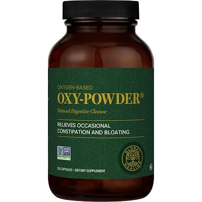 Global Healing Oxy-Powder Limpieza de Colon, Óxido de Magnesio, 120 Cápsulas