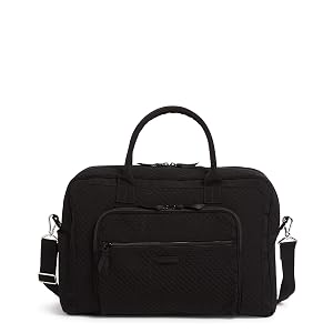 Bolsa de Viaje Vera Bradley para Mujer Microfiber Weekender, Negro, One Size