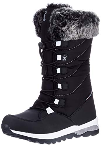Bota de Nieve Kamik para Niñas, Black car, 4.5 Big Kid