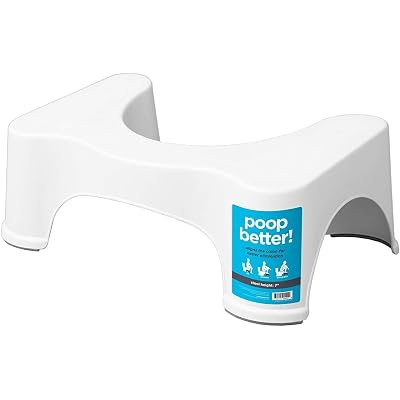 Squatty Potty Original Bathroom Toilet Stool 7 Inch - Blanco