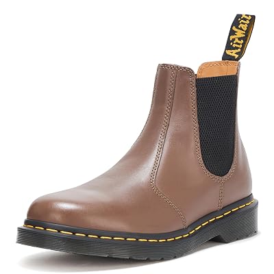Bota Chelsea de Cuero Dr. Martens Unisex 2976 Artimus, Dark Khaki, 5 Mujeres/4 Hombres