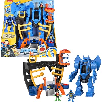 Juguete Fisher-Price Imaginext DC Super Friends Batman, Set de Juego Centro de Comando Robo