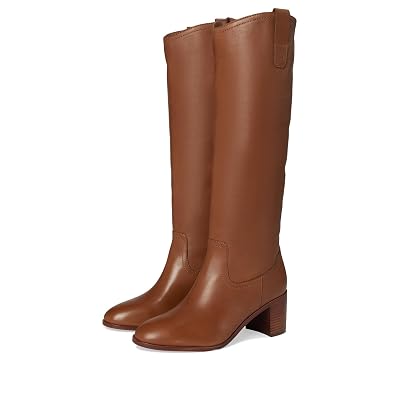 Botas Altas Lauren Ralph Lauren Carla de Cuero Burnido para Mujer Deep Saddle Tan 5