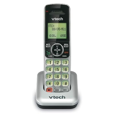 Accesorio de VTech CS6409 Tubo Inalámbrico; Plateado/Negro,Requ