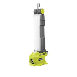 Luz de trabajo LED Ryobi P727 One+ de 18 voltios, 950 lúmenes, rotación de 270 grados con integr