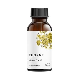 Thorne Vitamina D + K2 Líquida con Dispensador Dosificador, 600 Porciones