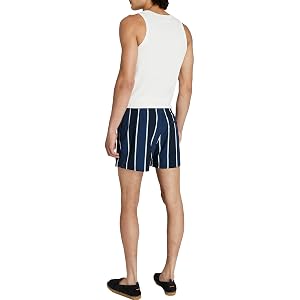 Pantalonetas de Baño CLUB MONACO Arlen Swim Print Cabana para Hombre, Base Azul Medio/Bleu, Xx-La