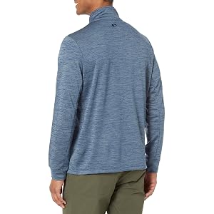 Sudadera con cierre Costa Del Mar unisex adult Harbor Quarter Zip Fleece, Azul Marino Heath