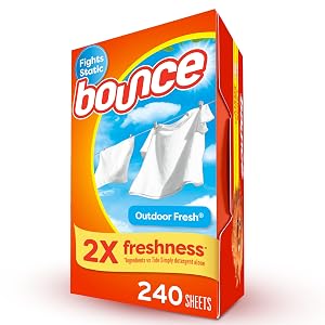 Hojas Suavizantes Bounce, Aroma Outdoor Fresh, 240 Unidades