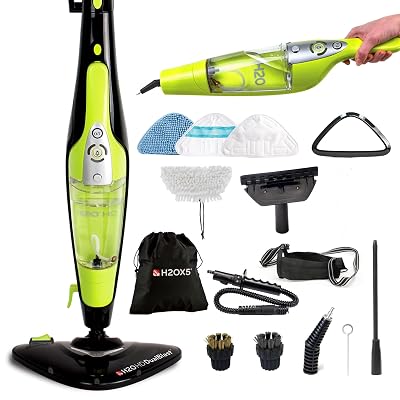 H2O HD Dual Blast Steam Mop & Handheld Steam Cleaner | 5-in-1 Floor Steamer | Fo