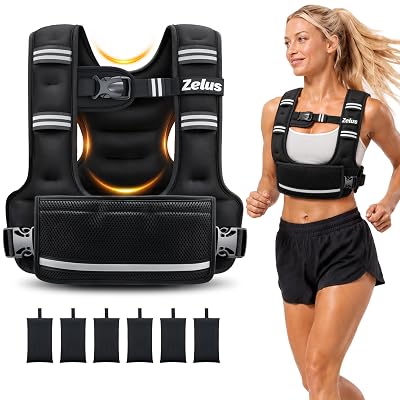 Chaleco Ponderado Ajustable ZELUS para Hombres y Mujeres, Chaleco de Entrenamiento con Ajuste Ergonómico