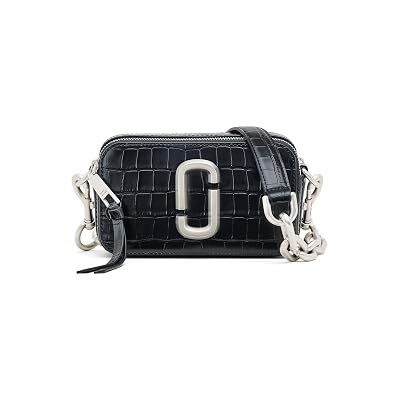 Marc Jacobs The Croc-Embossed Chain Snapshot Negro Talla Única