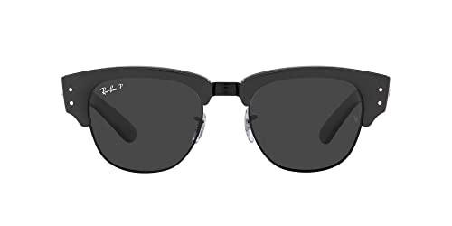 Gafas de Sol Ray-Ban Unisex Marco Gris Sobre Negro, Lentes Polarizados Negros, 50MM